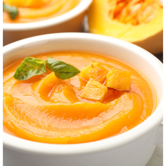 Organic Pumpkin & Sweet Potato Soup – Diabetic-Friendly, Ready-Made Comfort