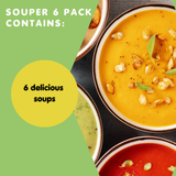 Souper 6 Pack – Ready-Made Diabetic-Friendly Soup Bundle