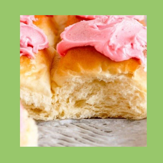 Diabetes T2 and big pink icing apple buns. - The Diabetes Kitchen