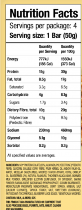 Soft Baked Blueberry Bars