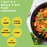 7-Day Diabetic Meal Plan – 3 Meals a Day (21 Ready-Made Meals)