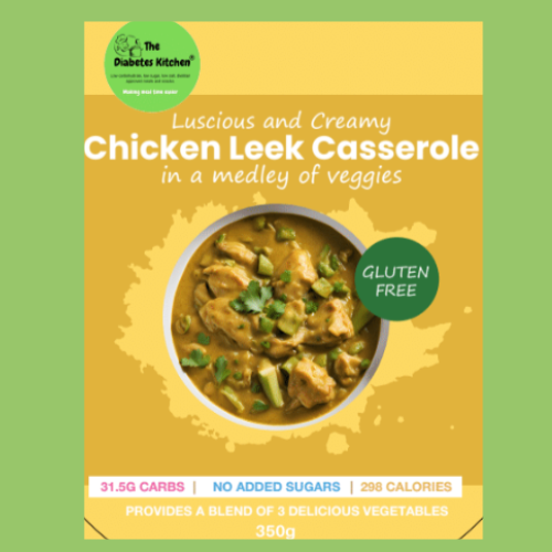 Luscious Chicken & Leek Casserole – Diabetic-Friendly Ready Meal