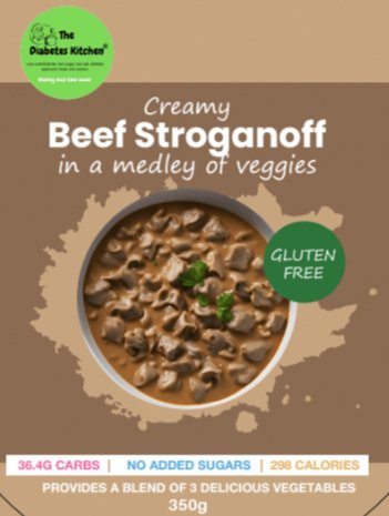 Creamy Beef Stroganoff with Mixed Vegetables NEW - The Diabetes Kitchen