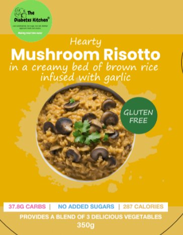 Hearty Vegetarian Mushroom Risotto - The Diabetes Kitchen