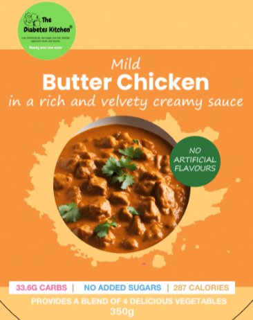 Mild Butter Chicken - The Diabetes Kitchen