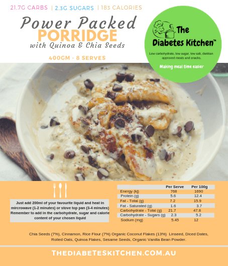 Power Packed Porridge - The Diabetes Kitchen