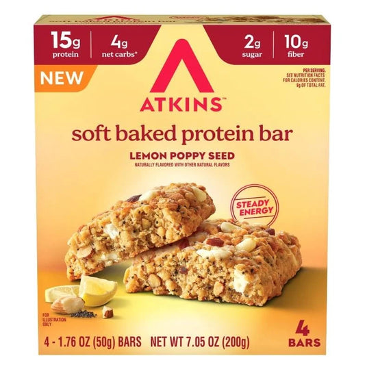Soft Baked Vanilla Lemon Poppyseed Protein bar